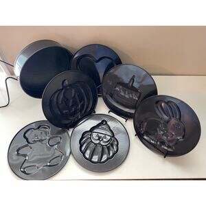 Springform cheesecake pan 7 tops, metal baking, cake mold, decoration bake, set